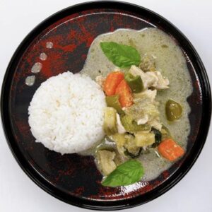 CURRY VERT ET SON RIZ [JEUDI]